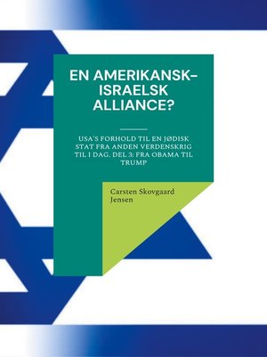 cover image of En amerikansk-israelsk alliance?